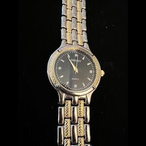 Seiko Ladies Watch 18K Electronic Gold Plated